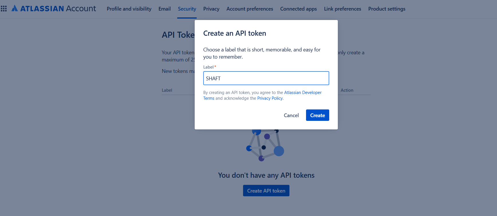 Create API Token