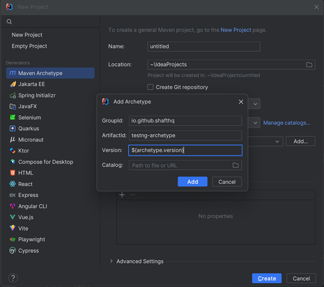 IntelliJ IDEA Archetype